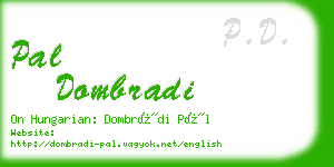 pal dombradi business card